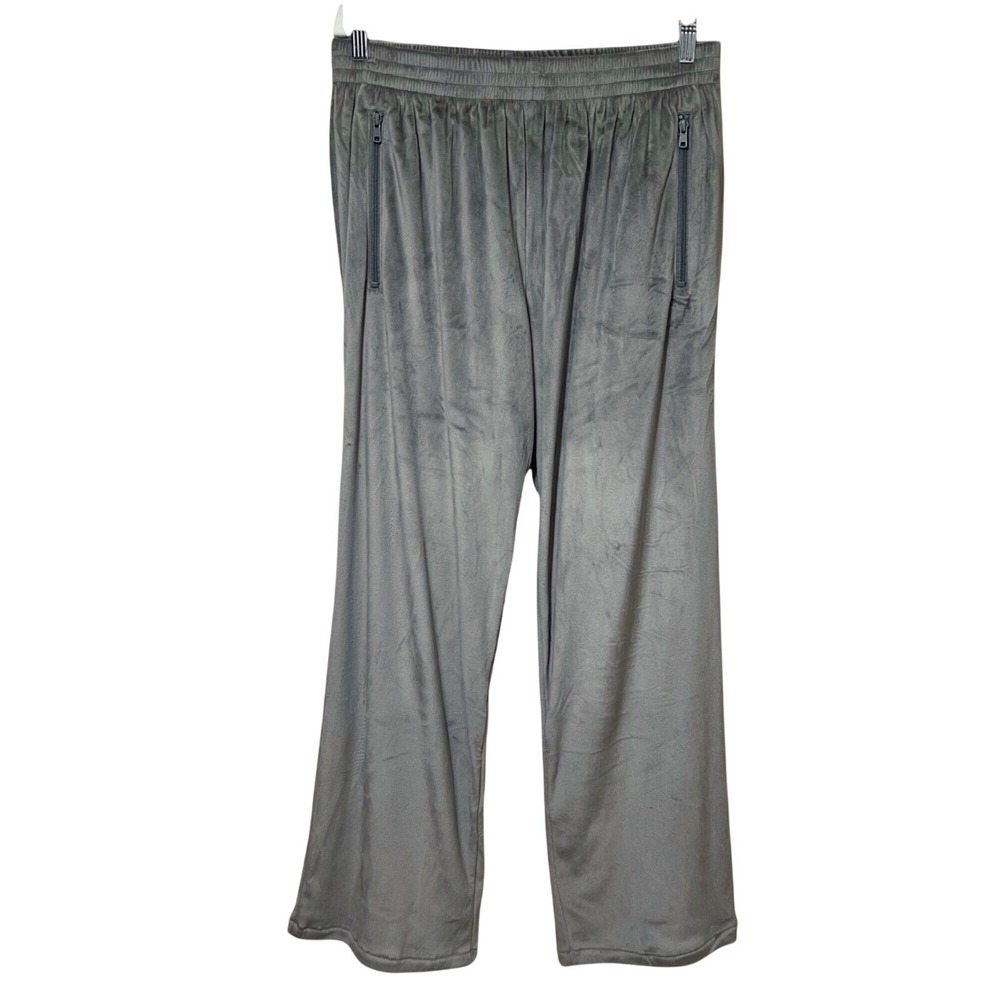 SKIMS Velour Track Pants Smoke Large - Picture 2 of 12